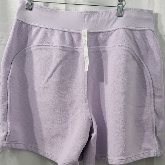 Lululemon All Yours High Rise Lavender Women's Shorts 100% Cotton Size 14 - Picture 10 of 11